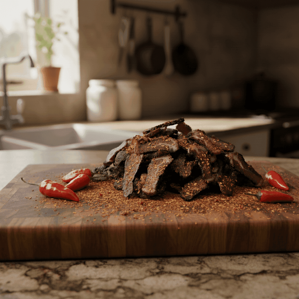Fiery Chilli Biltong - Marbled & Cured